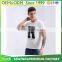 Cheap price new design mens short sleeve casual silk screen prined english letter t-shirt