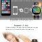 Metal intelligent wristwatch sport smart watch with leather wrirstband