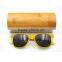 custom bamboo sunglass case Natural Bamboo Box Round Wood beige Cylindrical Shaped Sunglasses Wooden Case