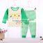 Funncy Style Long Sleeve Latest Embroidery Designs Suits 100% Cotton Children Baby Christmas Striped Pajamas