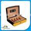 Black Matt Lacquar Finish Solid Wooden Cigar Box on Hot Sales