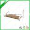 Home decoration bamboo with metal frame wall shelf for home furniture