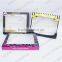 2016 new design paper gift packing customer logo printed cosmetic box with window for makeup brush