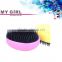 2016 My girl promotional hair extension colorful round hair brush, Tangle Detangling Brush