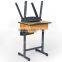2016 the most popular school single desk and chair in primary school furniture