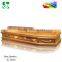 customized european style lowering device coffins from china