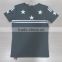 2016 hot selling oem service printing on the front of men gray round neck short sleeve T-shirt