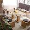 Cheap modern wood dining table and chair set for restaurant