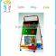 School arts and craft movable double sides metal easel teacher writing&drawing board