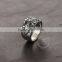 7MM Stainless steel vintage antiqued silver cross symbol ring fashion ring steam punk jewelry 6240032