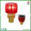 waterproof IP66 CE led solar warning rotating light