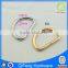 Metal D ring Metal cut D-ring round profile 4mm wire thicknessCustomized size key fob ring,top quality copper gift/ring/key chai