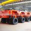 Heavy duty multi-axle hydraulic modular truck trailer for heavy equipment transport