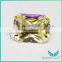 Free Sample Gemstone Wholesale Octagon Cut Cubic Zirconia,Synthetic Light Lellow Stone