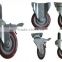 JY-305|Swivel caster with brake|Small rubber caster wheel|3 inch adjustable caster