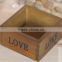 wooden box with letter Love,antique wood box,YuGuang wood craft