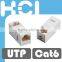 Network Solution UL RJ45 Cat6 90 Degree Unshielded UTP Straight Keystone Coupler