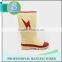 New Products Environmental Waterproof Chicken Printed Rubber Rain Boots