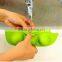 2016 eco-friendly fancy cream tools green peas silicone custom ice cube trays made in China