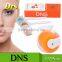 White handle orange head biogenesis dns derma roller for face and scalp treatment