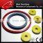 Black/white round flat nylon rubber washer