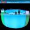 led bar furniture,led plastic color changing table