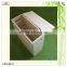 Manufacturer Plate Front Small Lid Standing Wooden Box