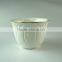 Wholesale White Ceramic Tea Cup Sets, 6 Pcs/set,with Color Box Paking.