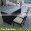 Wicker patio furniture bar set outdoor rattan bar table and chair