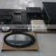Elegant Black Dressing Table with Stool, 7 Drawers and 1 Oval Mirror