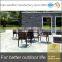 space-saving coffee dining table set made of PE rattan