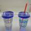 Sedex 4p approved factory 450ml tumbler with straw for promotional