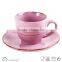8OZ Stoneware Cup and Saucer/ceramic coffee cup and saucer