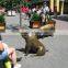 2015 New Design Garden Decoration Bronze Golden Pig Statue