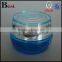 China 50g Fancy Blue Glass Cosmetic Jar Acrylic Lid Skin Care Cream Cosmetic Glass Jar