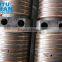 Conical twin screw and barrel for extruder machine