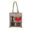 grocery shopping tote jute bag