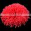 fraying chiffon flower puff ball for kids hair accessories