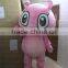 NO.1940 pink bunny costumes big head rabbit mascot costumes