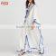 Pom Pom Trim Lace Up Cutout Back Embroidered Poncho Kaftan Dress
