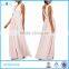 New style night dress for girls pink beaded embellished plus size long maxi dress