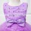 MGOO Hot Selling Factory OEM Kids Party Clothes Baby Princess Dress Pink Birthday Girl Dress Purple/White/Red 2015