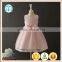 New arrival Turkey wholesale summer frock designs pictures party dress Pink Lace Bow-knot Vietnam girls dresses 0-13 Years old