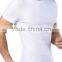 Cheap Wholesale White Plain Cotton Spandex Mens Short Sleeve T Shirts Slim Fit Blank Design Tee