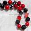 2015wholesale baby necklace handmade plastic bead christmas necklace for children Apparel fashion matching necklace