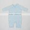 Fashion turn-down collar cotton baby romper trim contrast color one piece sweater