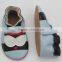 Fancy handmade skidproof soft sole leather baby shoes