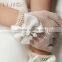 High Quality Ivory Wedding Gloves With Bows For Flower Girls