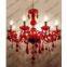black crystal chandelier/ red crystal chandelier