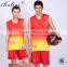 Unisex breathable basketball uniform reversible custom athletic quick dry basketball uniform 2016